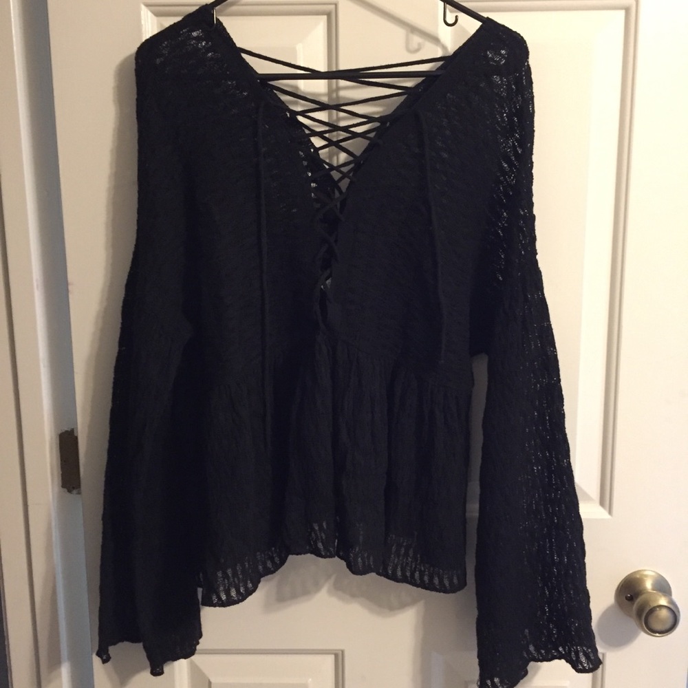 ASOS Knit Lace Up Top